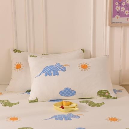 甜之梦 2025新款针织棉印花单品枕套 恐龙乐园