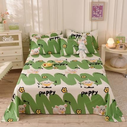 甜之梦 2025新款针织棉印花单品床单 哈基米