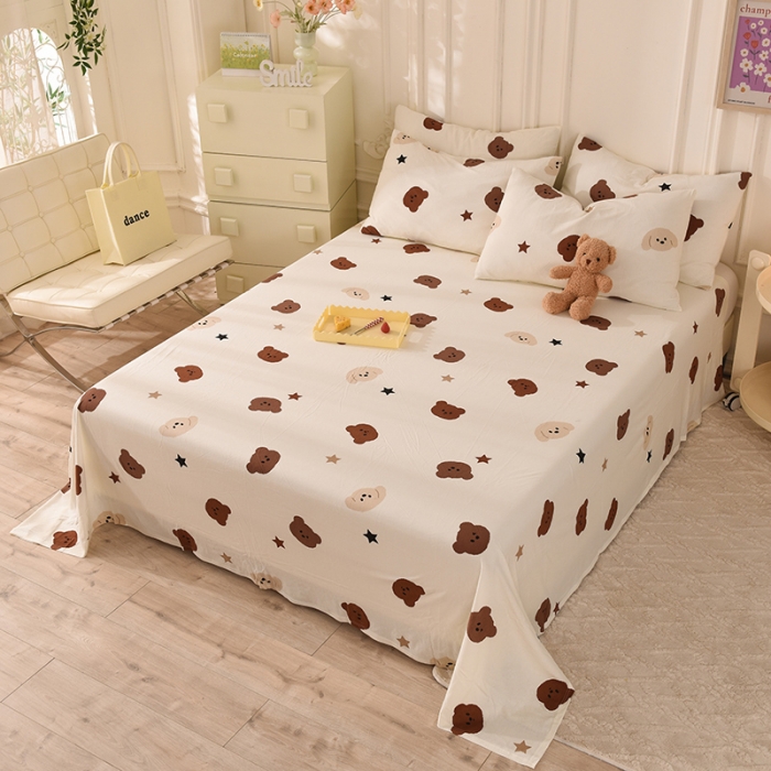 91家纺网 家纺一手货源 找家纺 甜之梦 2025新款针织棉印花单品床单 奇思妙想