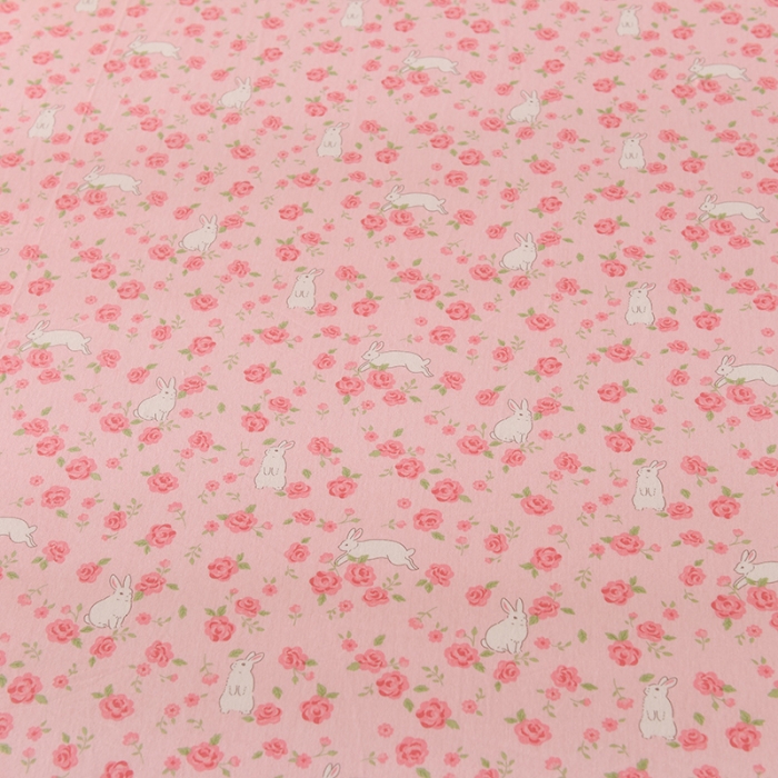 91家纺网 家纺一手货源 找家纺 甜之梦 2025新款针织棉印花单品床单 小碎花粉