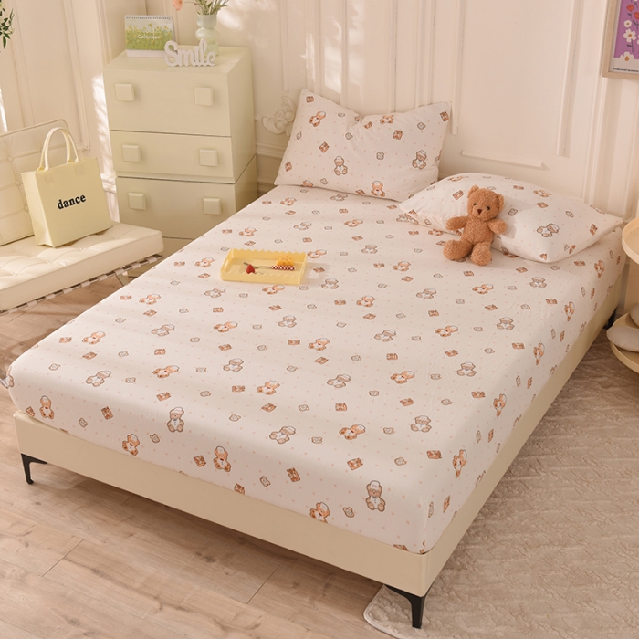 91家纺网 家纺一手货源 找家纺 甜之梦 2025新款针织棉印花单品床笠 杰瑞的家