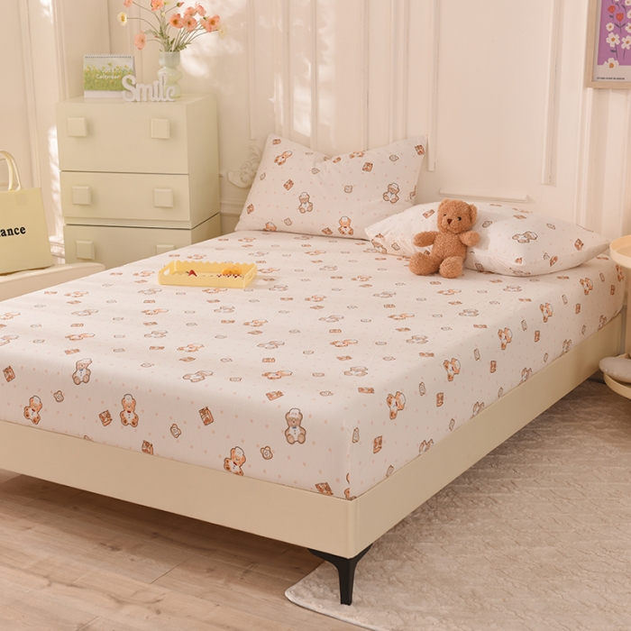 91家纺网 家纺一手货源 找家纺 甜之梦 2025新款针织棉印花单品床笠 杰瑞的家