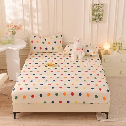 甜之梦 2025新款针织棉印花单品床笠 流星点点