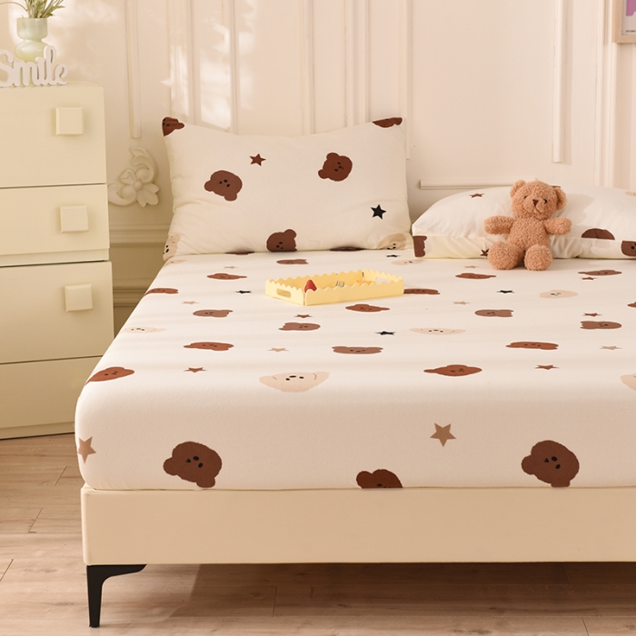 91家纺网 家纺一手货源 找家纺 甜之梦 2025新款针织棉印花单品床笠 奇思妙想