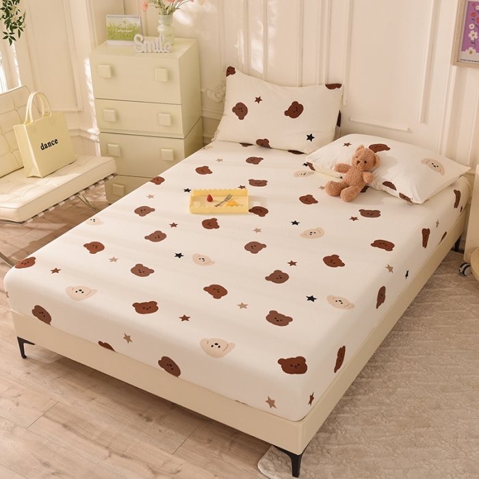 91家纺网 家纺一手货源 找家纺 甜之梦 2025新款针织棉印花单品床笠 奇思妙想