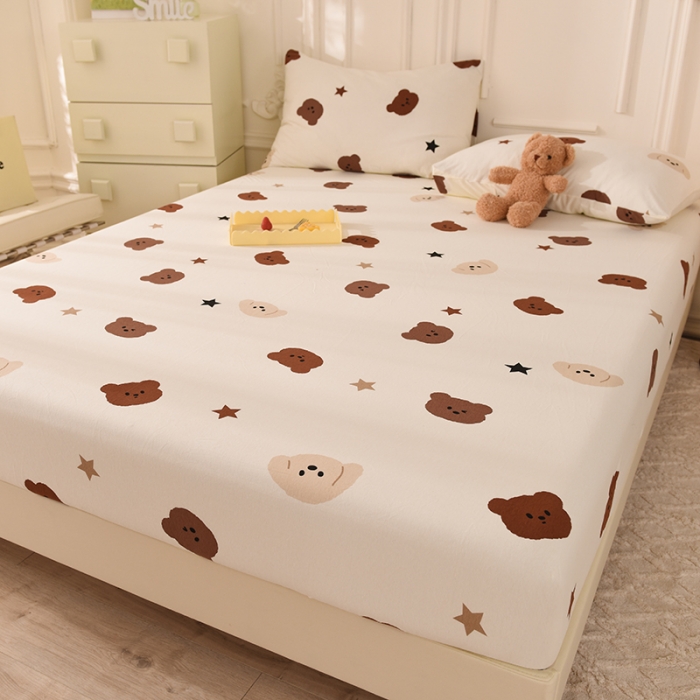 91家纺网 家纺一手货源 找家纺 甜之梦 2025新款针织棉印花单品床笠 奇思妙想