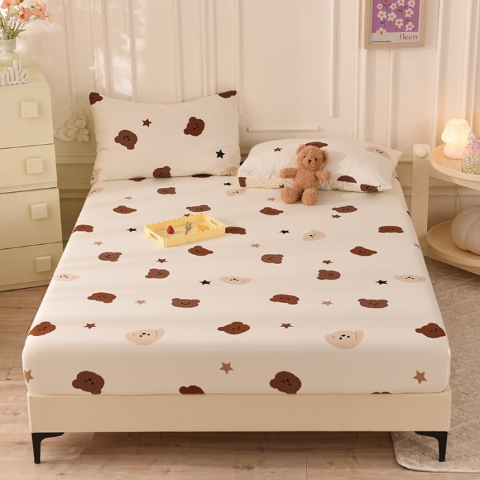 91家纺网 家纺一手货源 找家纺 甜之梦 2025新款针织棉印花单品床笠 奇思妙想