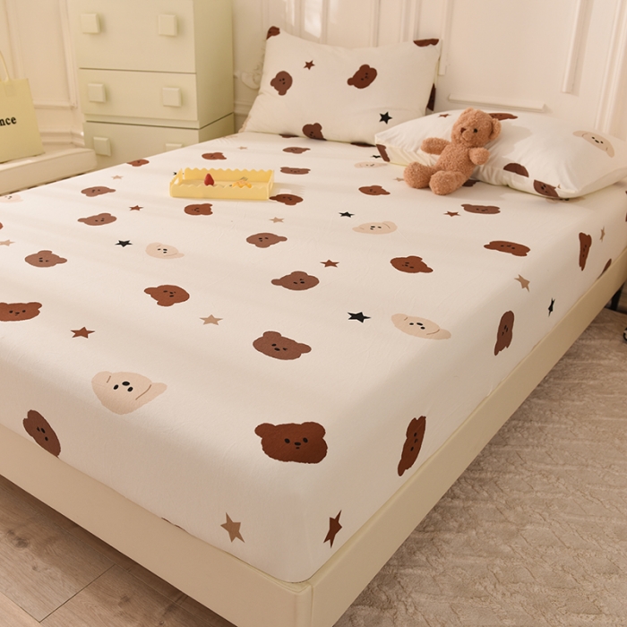 91家纺网 家纺一手货源 找家纺 甜之梦 2025新款针织棉印花单品床笠 奇思妙想