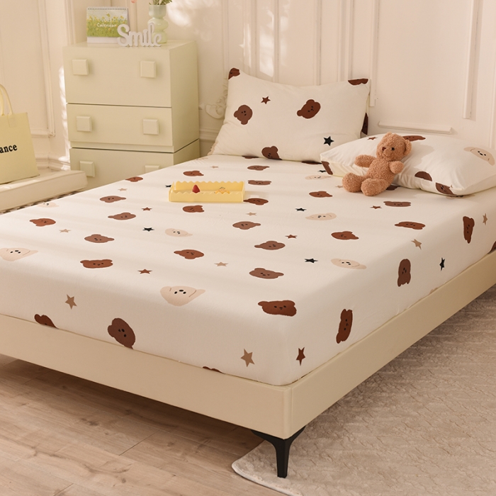 91家纺网 家纺一手货源 找家纺 甜之梦 2025新款针织棉印花单品床笠 奇思妙想