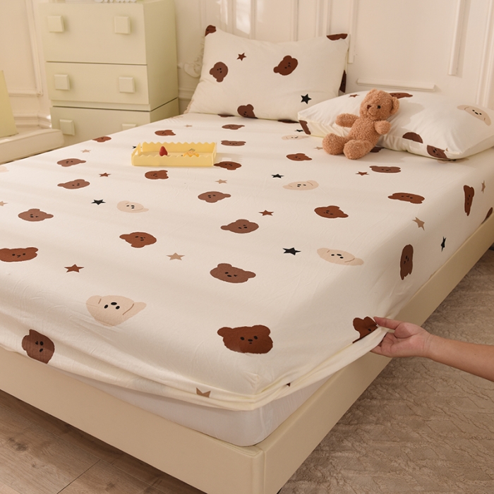 91家纺网 家纺一手货源 找家纺 甜之梦 2025新款针织棉印花单品床笠 奇思妙想