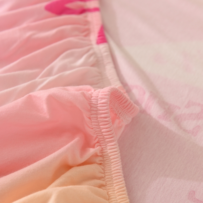 91家纺网 家纺一手货源 找家纺 甜之梦 2025新款针织棉印花单品床笠 星星的约定