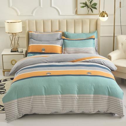 91家纺网 家纺一手货源 找家纺 （总）鑫缘2025直播爆款印花植物羊绒加厚磨毛四件套1.2米学生三件套