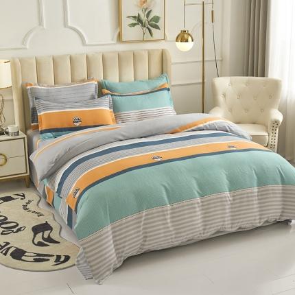 91家纺网 家纺一手货源 找家纺 （总）鑫缘 2025直播爆款印花植物羊绒加厚磨毛单被套