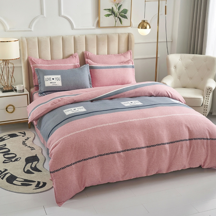 91家纺网 家纺一手货源 找家纺 鑫缘 2025新款印花植物羊绒加厚磨毛单被套达菲