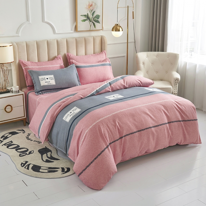 91家纺网 家纺一手货源 找家纺 鑫缘 2025新款印花植物羊绒加厚磨毛单被套达菲