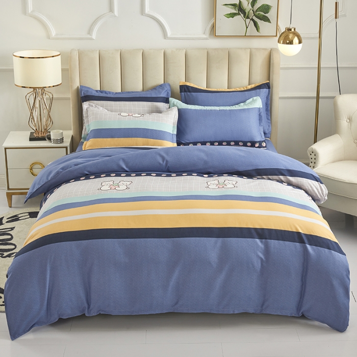 91家纺网 家纺一手货源 找家纺 鑫缘 2025新款印花植物羊绒加厚磨毛单被套可萌