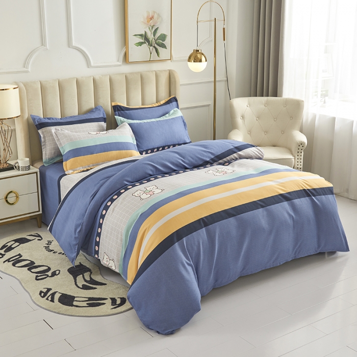 91家纺网 家纺一手货源 找家纺 鑫缘 2025新款印花植物羊绒加厚磨毛单被套可萌