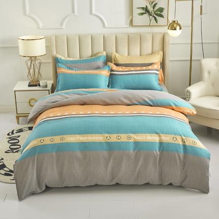 91家纺网 家纺一手货源 找家纺 鑫缘 2025新款印花植物羊绒加厚磨毛单被套温奇