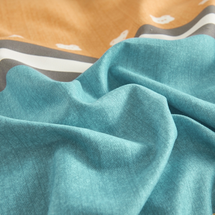 91家纺网 家纺一手货源 找家纺 鑫缘 2025新款印花植物羊绒加厚磨毛单被套温奇