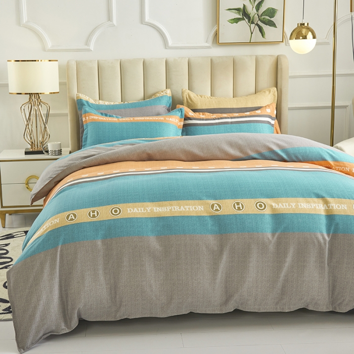 91家纺网 家纺一手货源 找家纺 鑫缘 2025新款印花植物羊绒加厚磨毛单被套温奇