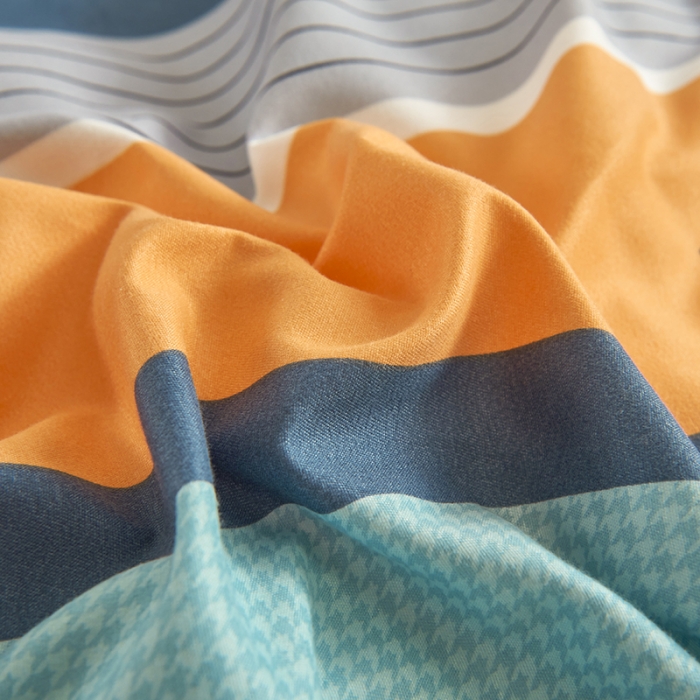 91家纺网 家纺一手货源 找家纺 鑫缘 2025新款印花植物羊绒加厚磨毛单被套以利沙