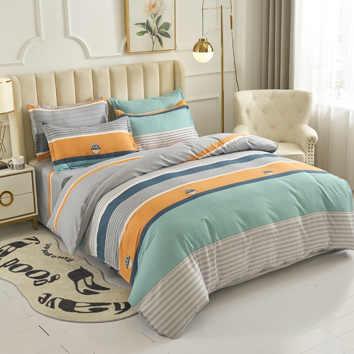 91家纺网 家纺一手货源 找家纺 鑫缘 2025新款印花植物羊绒加厚磨毛单被套以利沙