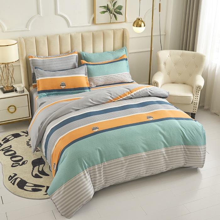 91家纺网 家纺一手货源 找家纺 鑫缘 2025新款印花植物羊绒加厚磨毛单被套以利沙