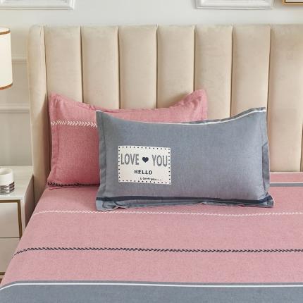 91家纺网 家纺一手货源 找家纺 （总）鑫缘 2025新款印花植物羊绒加厚磨毛单枕套