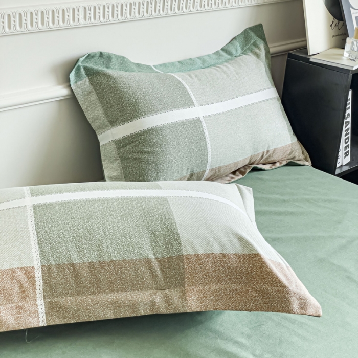 91家纺网 家纺一手货源 找家纺 （总）金丝鸟 2023新款原棉磨毛四件套简约系列