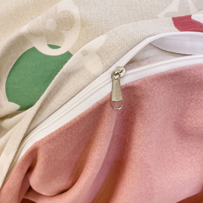 91家纺网 家纺一手货源 找家纺 金丝鸟 2023新款原棉磨毛四件套小清新系列 多利圈