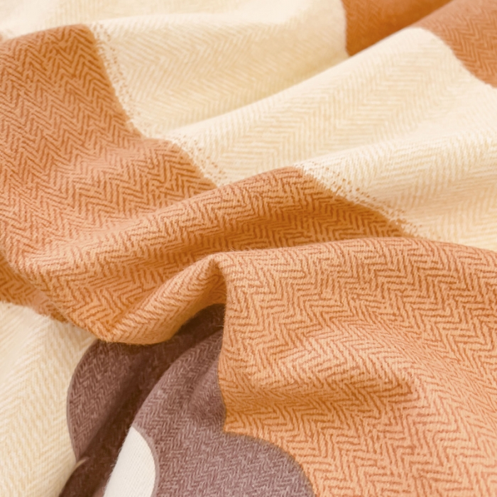 91家纺网 家纺一手货源 找家纺 金丝鸟 2023新款原棉磨毛四件套小清新系列 妮可桔