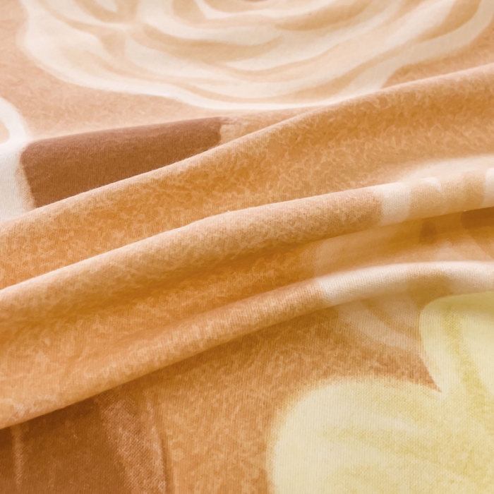 91家纺网 家纺一手货源 找家纺 金丝鸟 2023新款原棉磨毛四件套小清新系列 云梦