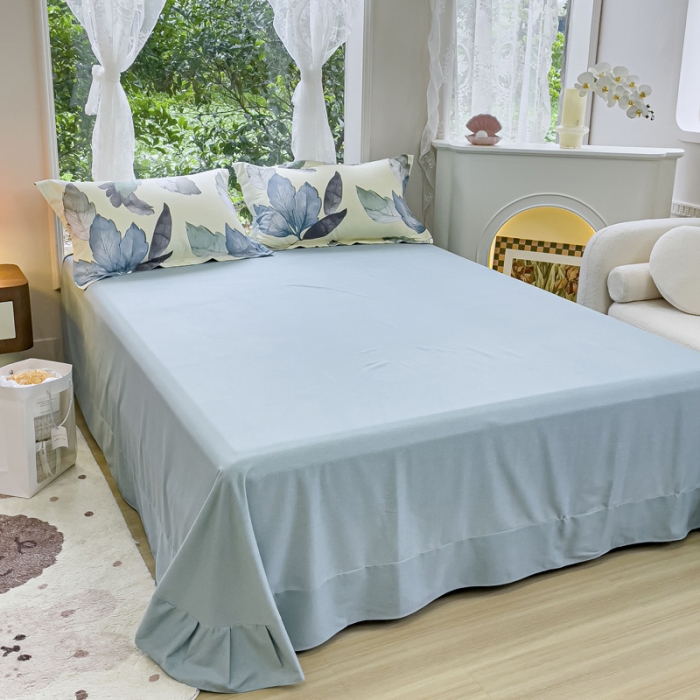 91家纺网 家纺一手货源 找家纺 （总）金丝鸟 2023新款原棉磨毛四件套小清新系列