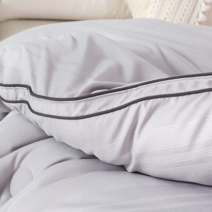 91家纺网 家纺一手货源 找家纺 优姿家纺 2024新款优棉提花大豆纤维被春秋被冬被 高级灰