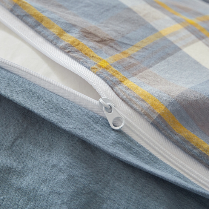 91家纺网 家纺一手货源 找家纺 吉象 2023新款全棉色织水洗棉四件套 初春