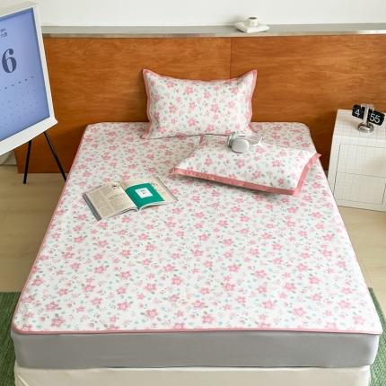 91家纺网 家纺一手货源 找家纺 （总）觅糖 2023新款A类抗菌养生冰藤凉席平铺款床笠款