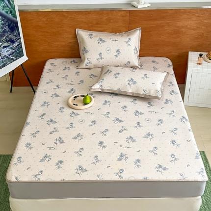 91家纺网 家纺一手货源 找家纺 （总）觅糖 2023新款A类抗菌养生冰藤凉席平铺款床笠款