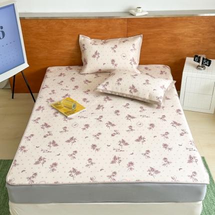 91家纺网 家纺一手货源 找家纺 （总）觅糖 2023新款A类抗菌养生冰藤凉席平铺款床笠款