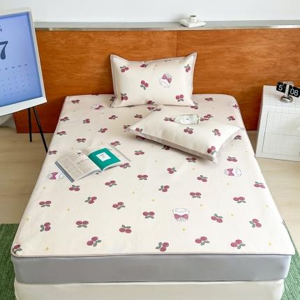 91家纺网 家纺一手货源 找家纺 （总）觅糖 2023新款A类抗菌养生冰藤凉席平铺款床笠款