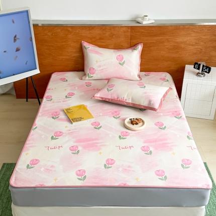 91家纺网 家纺一手货源 找家纺 （总）觅糖 2023新款A类抗菌养生冰藤凉席平铺款床笠款