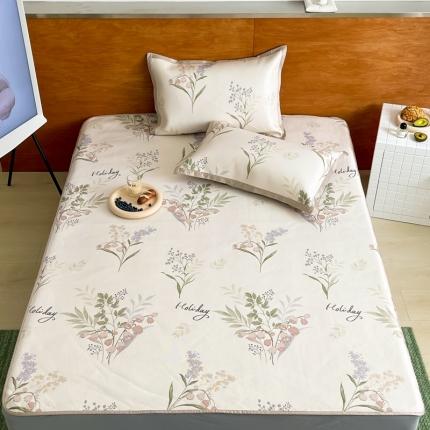 91家纺网 家纺一手货源 找家纺 （总）觅糖 2023新款A类抗菌养生冰藤凉席平铺款床笠款