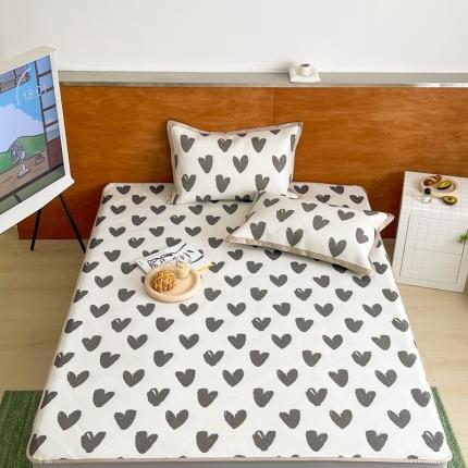 91家纺网 家纺一手货源 找家纺 （总）觅糖 2023新款A类抗菌养生冰藤凉席平铺款床笠款