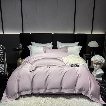 91家纺网 家纺一手货源 找家纺 （总）淼铭 2025新款天丝棉镂空四件套-卡洛琳系列