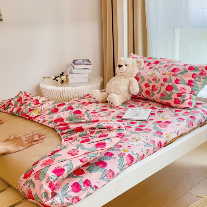 91家纺网 家纺一手货源 找家纺 （总）金丝鸟 2023新款全棉全包床笠学生系列