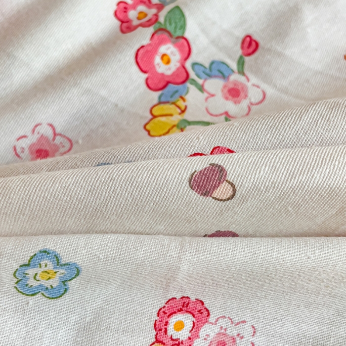 91家纺网 家纺一手货源 找家纺 金丝鸟 2023新款全棉全包床笠学生系列 花束小兔