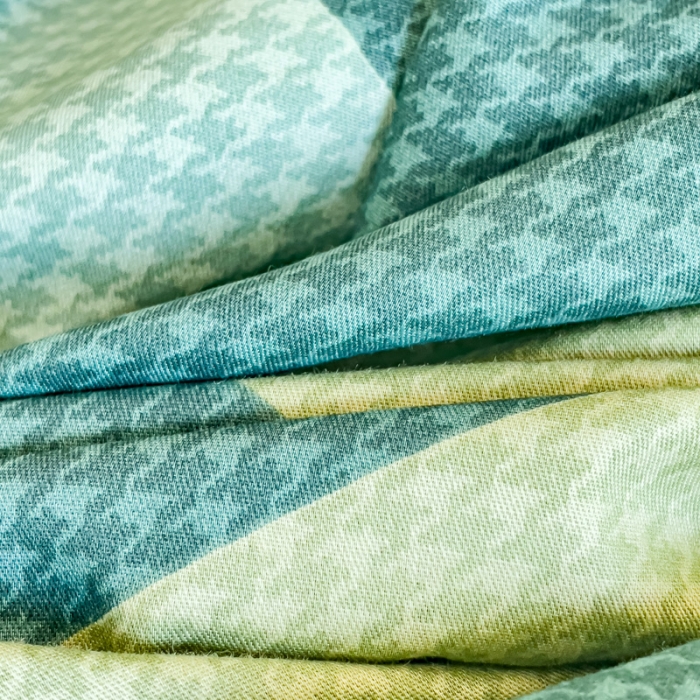 91家纺网 家纺一手货源 找家纺 金丝鸟 2023新款全棉全包床笠学生系列 小波浪