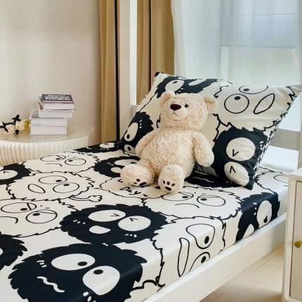 金丝鸟 2023新款全棉全包床笠学生系列 小煤球