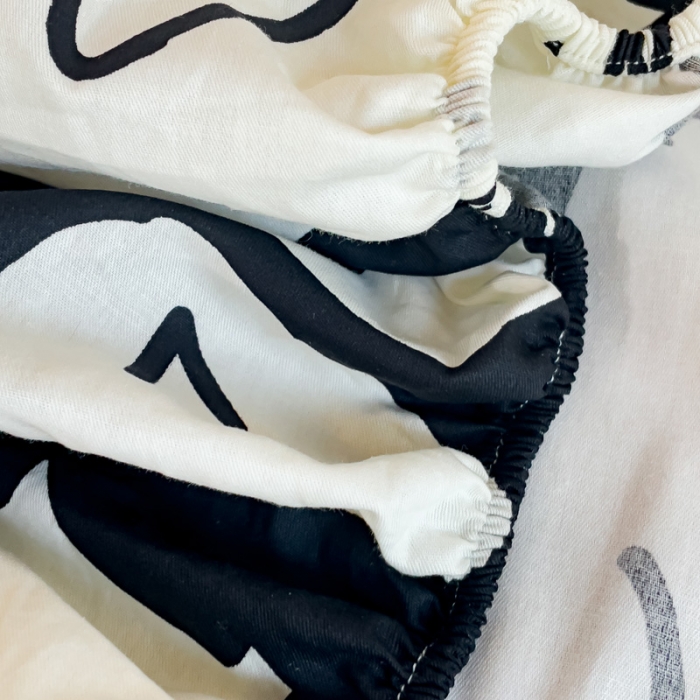 91家纺网 家纺一手货源 找家纺 金丝鸟 2023新款全棉全包床笠学生系列 小煤球