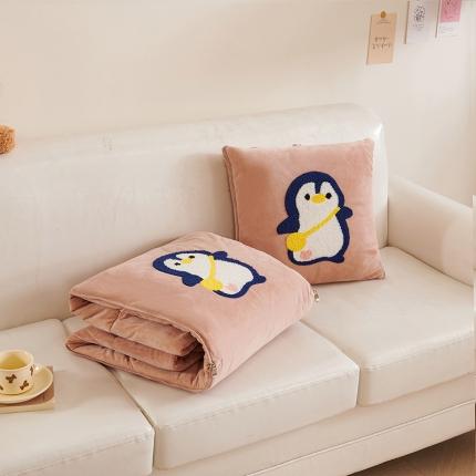 91家纺网 家纺一手货源 找家纺 （总）多米 2023新款水晶绒毛巾特种绣花抱枕被