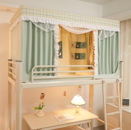 91家纺网 家纺一手货源 找家纺 (总) 卓尔居 2025新款学生遮光床帘涂层花边花卉系列